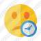 Smile Unhappy Clock Icon