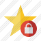 Star Lock Icon