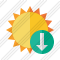 Sun Download Icon