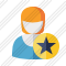 User Woman 2 Star Icon