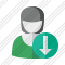User Woman Download Icon