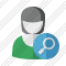 User Woman Search Icon