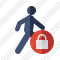 Walking Lock Icon