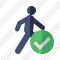 Walking Ok Icon