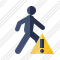 Walking Warning Icon