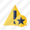 Warning Star Icon