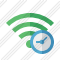 Wi Fi Green Clock Icon