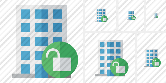 Office Building Unlock Icon