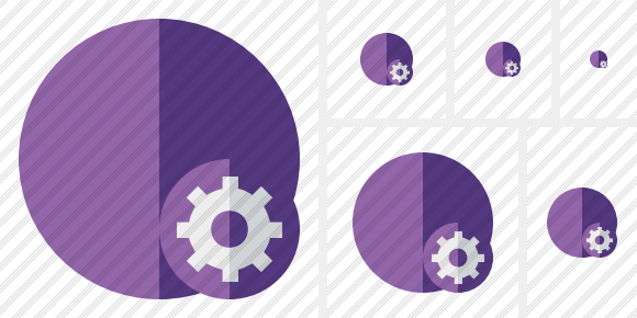 Point Purple Settings Icon Flat Artistic Professional Stock Icon And 