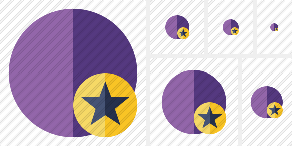 Point Purple Star Icon