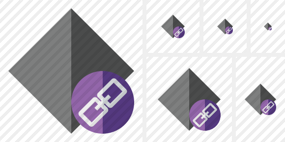 Rhombus Dark Link Icon