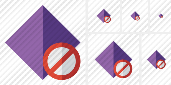 Rhombus Purple Block Icon