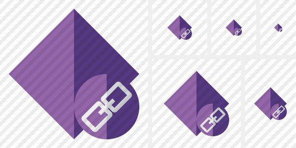Rhombus Purple Link Icon