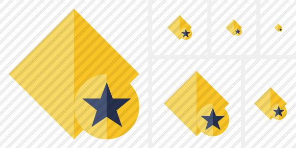  Rhombus Yellow Star