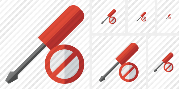 Screwdriver Block Icon