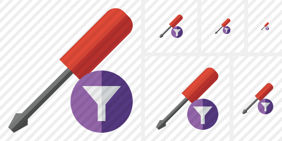 Icone Screwdriver Filter