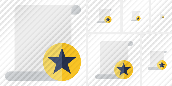 Script Blank Star Icon