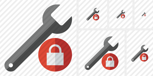 Spanner Lock Icon