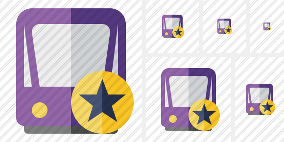 Tram 2 Star Icon