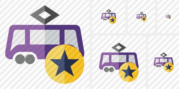 Tram Star Icon