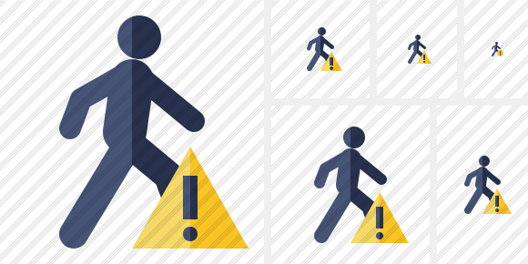 Walking Warning Icon