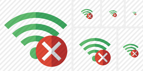 Wi Fi Green Cancel Icon