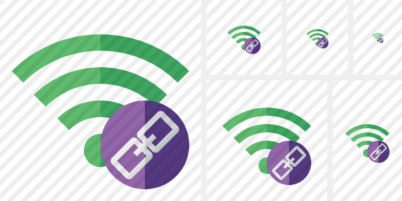 Wi Fi Green Link Icon