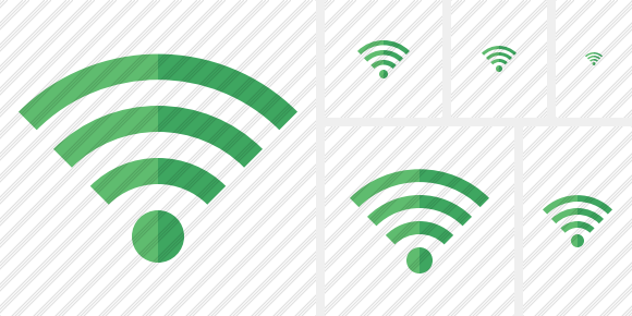 Icone WI Fi Green