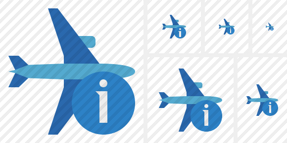 Airplane Horizontal 2 Information Icon