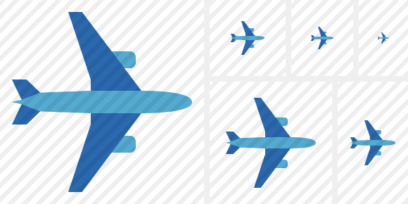 Airplane Horizontal 2 Icon