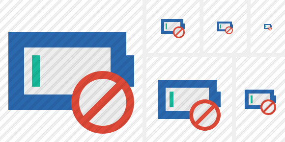 Icone Battery Empty Block