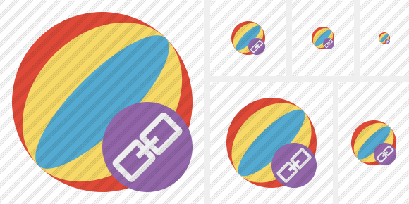 Beach Ball Link Icon