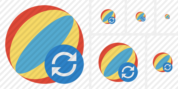 Beach Ball Refresh Icon