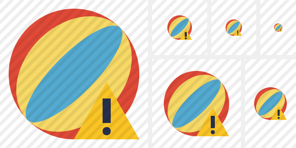 Beach Ball Warning Icon