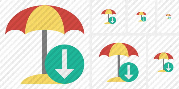 Beach Umbrella Download Icon