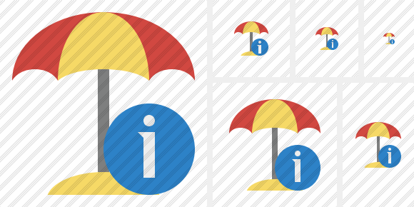 Beach Umbrella Information Icon