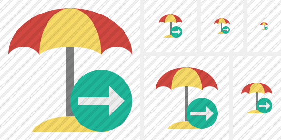 Beach Umbrella Next Icon