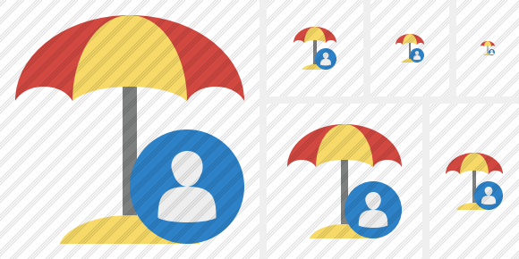 Beach Umbrella User Icon