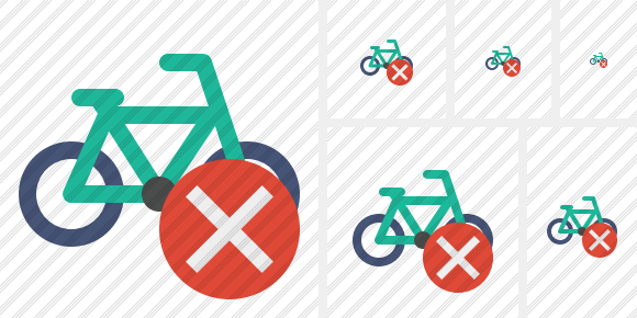 Bicycle Cancel Icon