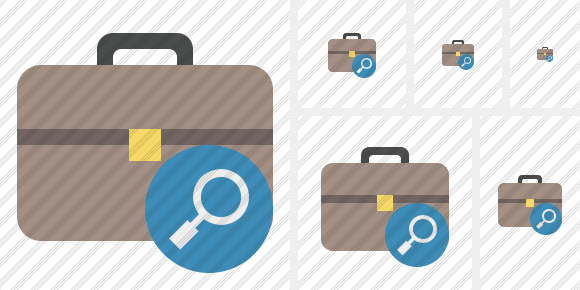 Briefcase Search Icon
