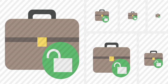 Briefcase Unlock Icon