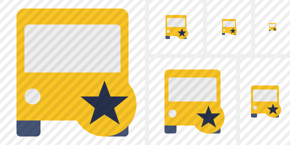 Bus 2 Star Icon