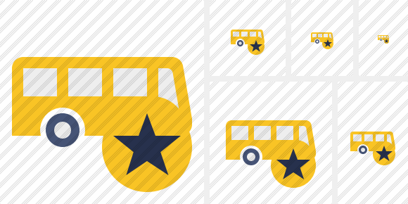 Bus Star Icon