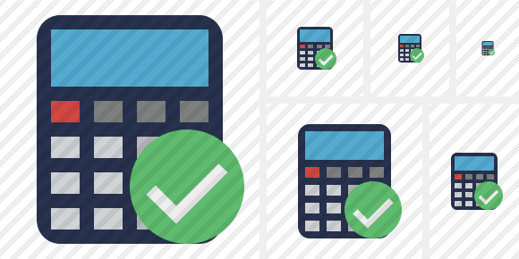 Calculator Ok Icon