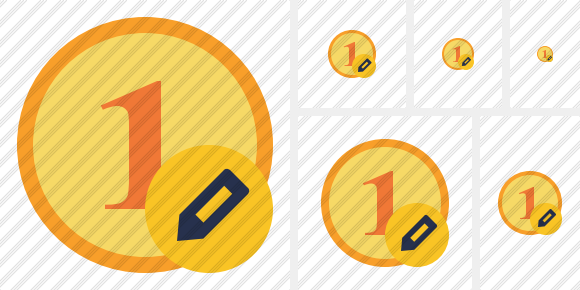 Coin Edit Icon Coin Edit Icon