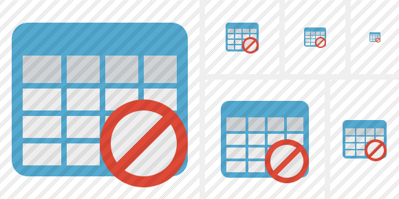 Database Table Block Icon