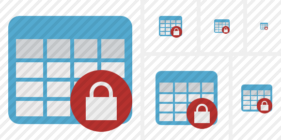 Icone Database Table Lock