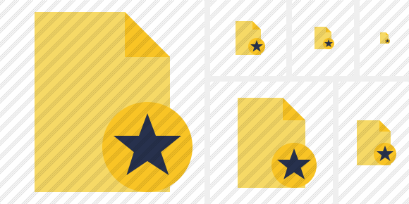 Document Blank 2 Star Icon