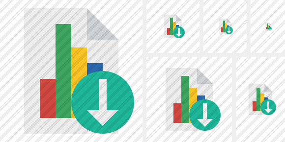 Document Chart Download Icon