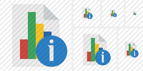 Icone Document Chart Information